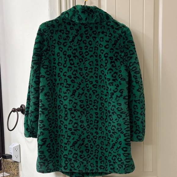 Zadig & Voltaire Green Animal Print Teddy Jacket - Picture 4 of 4